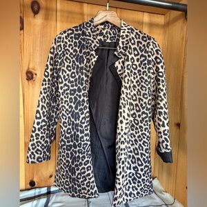 Stylish Leopard Print Women's Coat